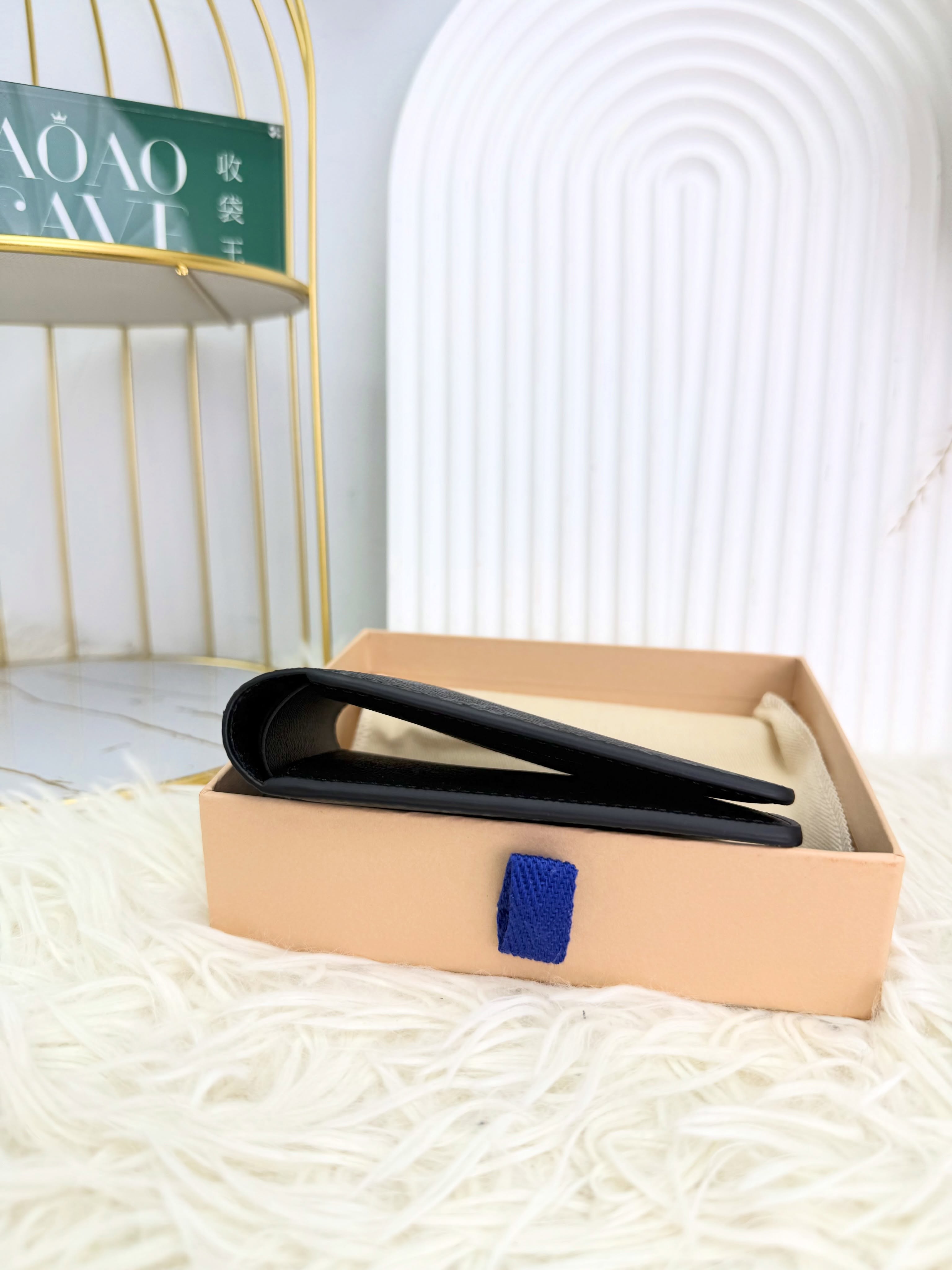 Lv💥全新✨ wallet 黑色老花 晶片款 有塵袋 有盒🖤