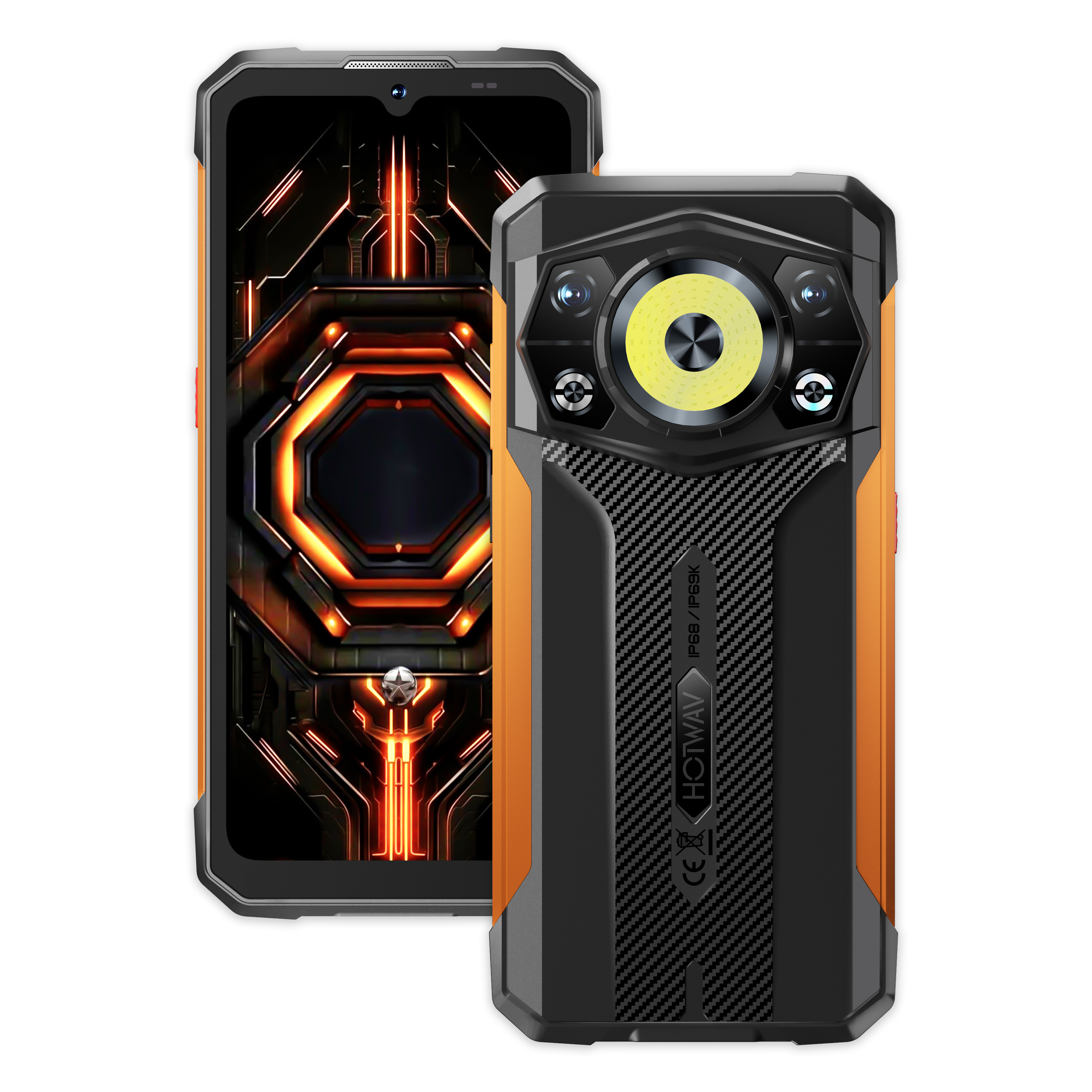 HOTWAV Cyber 17 | 6.745吋 6200mAh 露營燈 動態燈 AI工具 三防手機 Rugged Phone