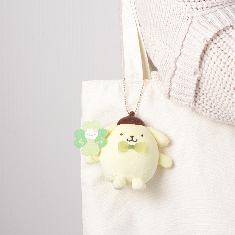 🎀【預訂】Pompompurin 溫馨野餐系列公仔掛飾 - 四葉草
