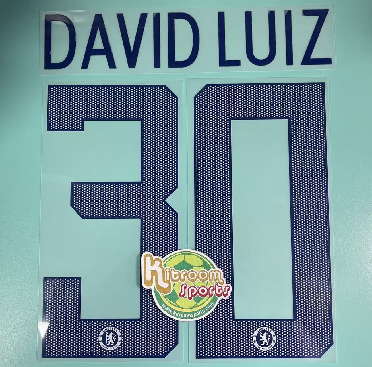 2017-19 Chelsea Away UCL Nameset #30 DAVID LUIZ