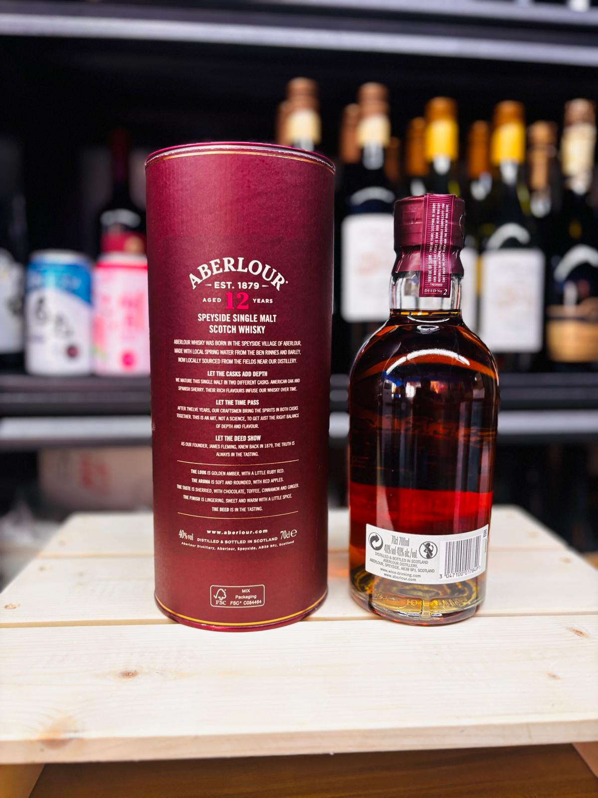 亞伯樂 12年 雙桶熟成 單一麥芽蘇格蘭威士忌 Aberlour 12 Year Old Double Cask Matured Single Malt Scotch Whisky 40% 700ml