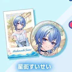🇯🇵日版 HOLOLIVE ホロナツパラダイス グッズ vol.2 襟章 & 拍立得風格卡 SET 星街彗星