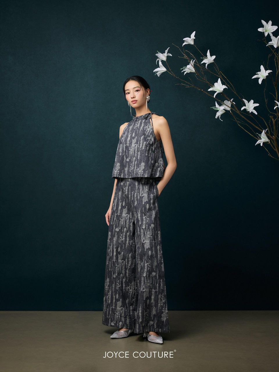 套装宽脚裤 P0082