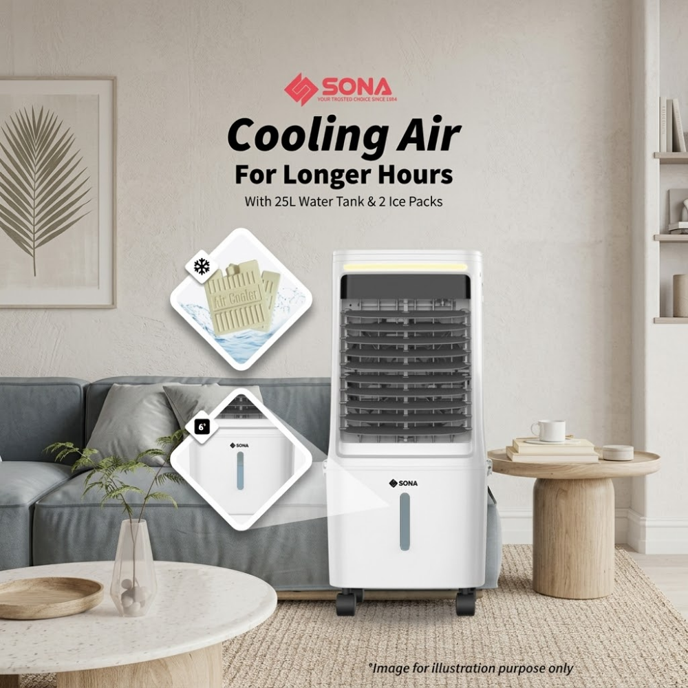 SONA BLDC Air Cooler with Remote SAC 6360DC APR