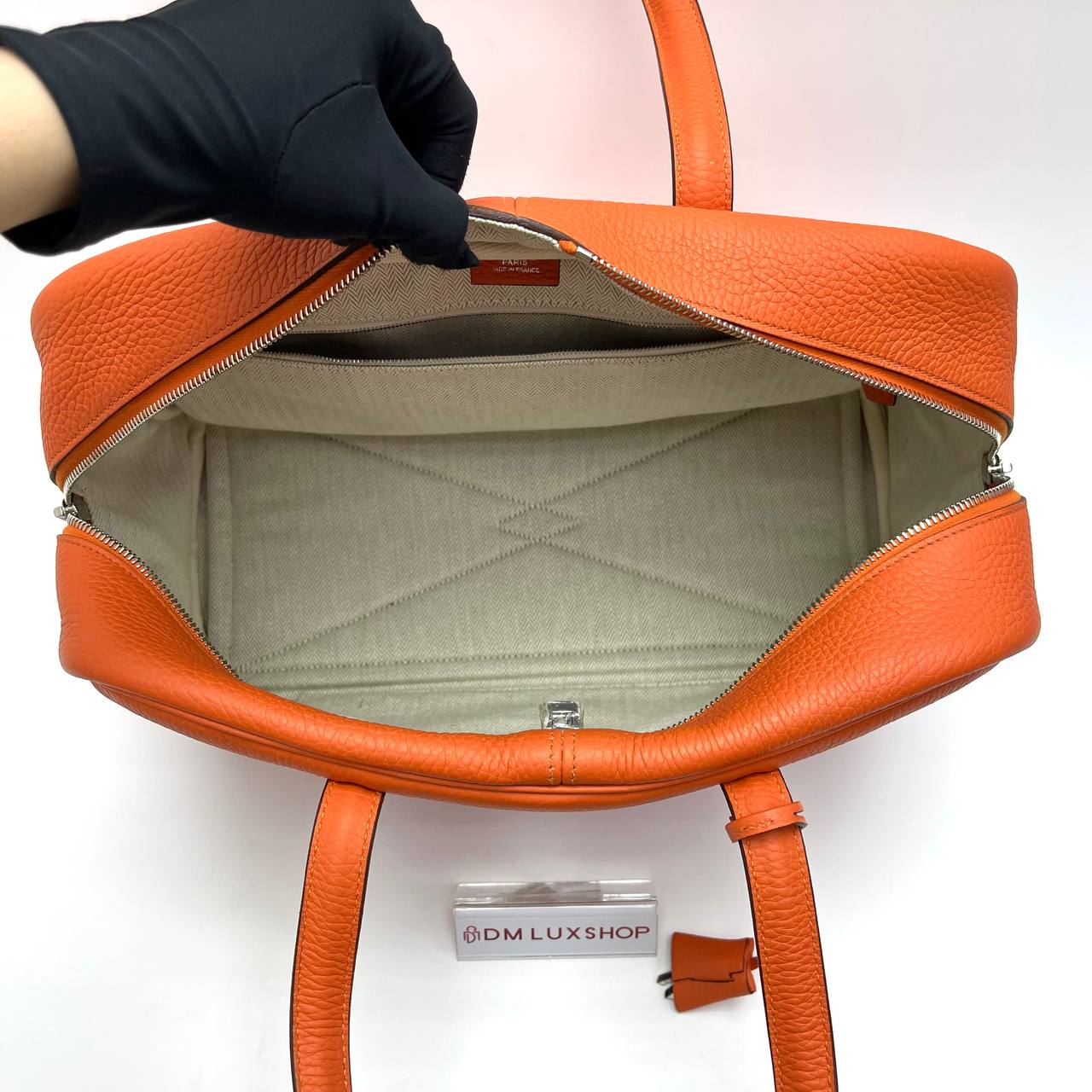 Hermes Victoria II 35 Bag Orange PHW (Stamp Square R)