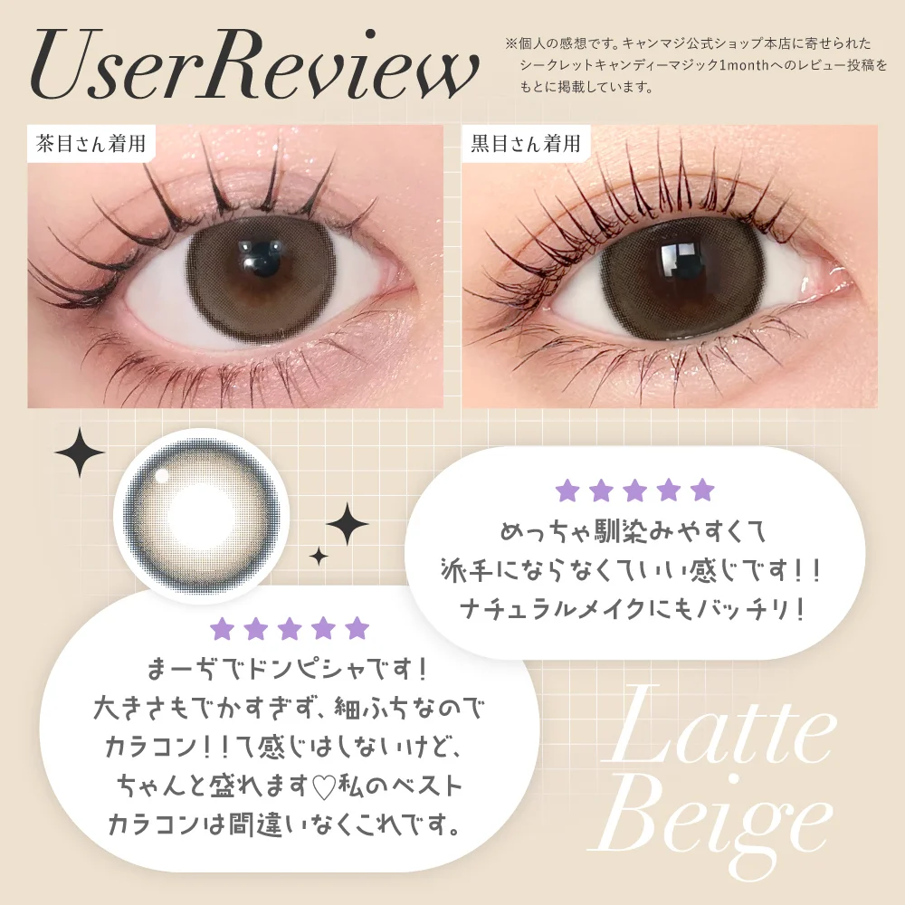 Candy Magic - Secret Candy Magic Toric Latte Beige (1month/1P)