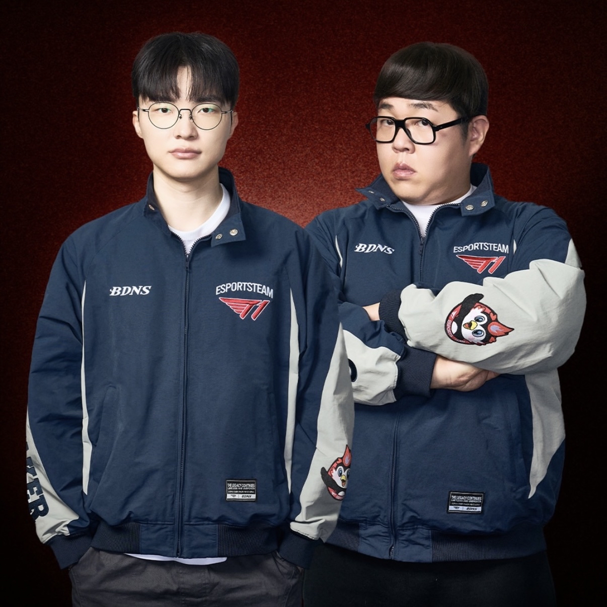 [BDNS x T1] Base Jacket Navy