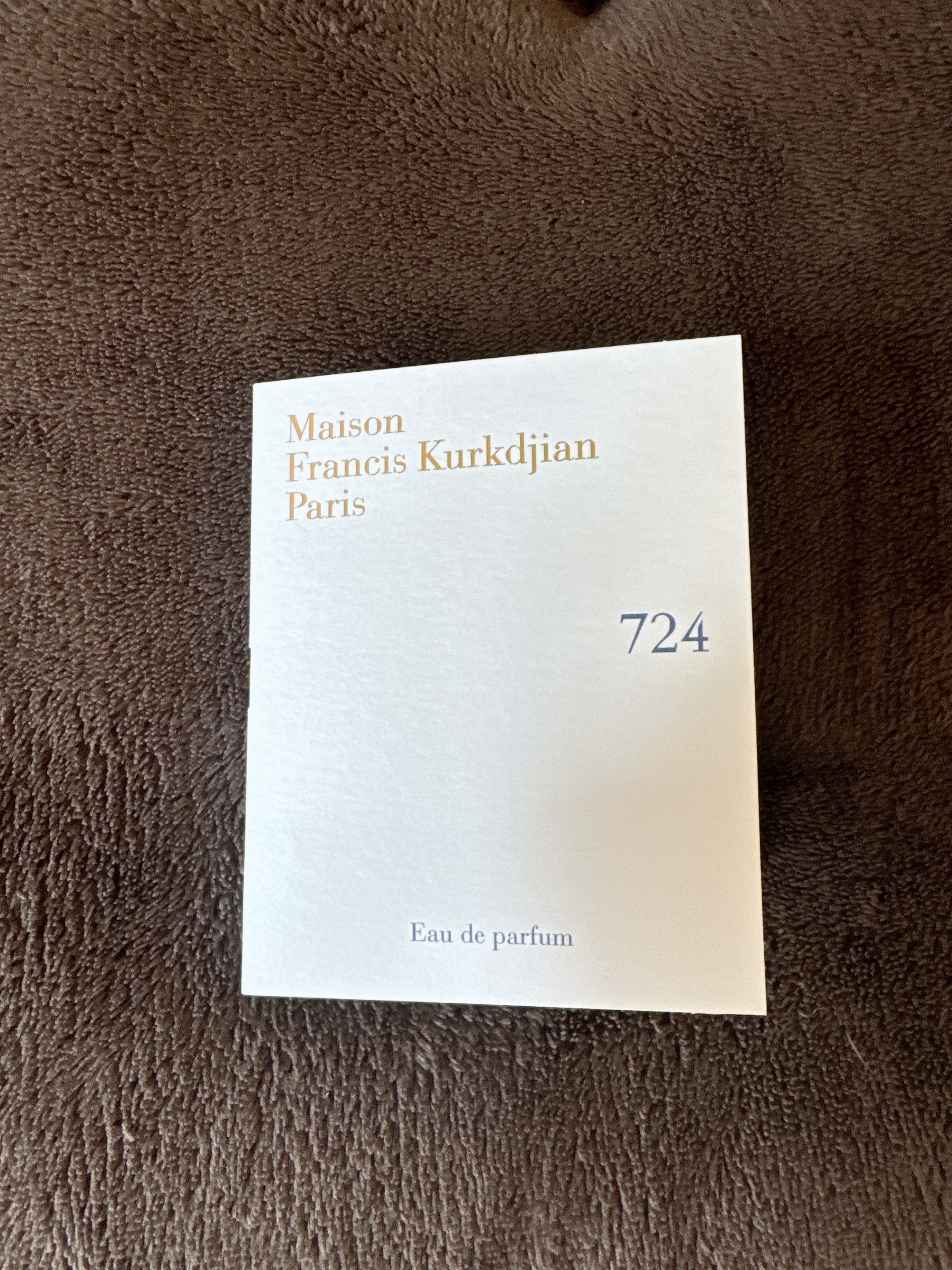 (現貨) MAISON FRANCIS KURKDJIAN 724 淡香精旅行裝 2ml