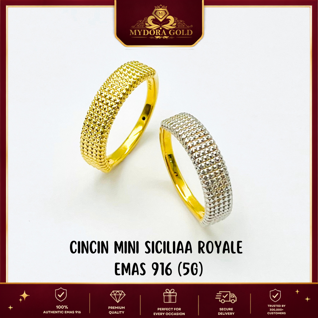 MYDORA Cincin Mini Siciliaa Royale (5G) l EMAS 916/22K