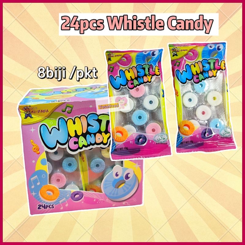 24pcs x 10g Ali Whistle candy PiPi Candy joy fun Gula