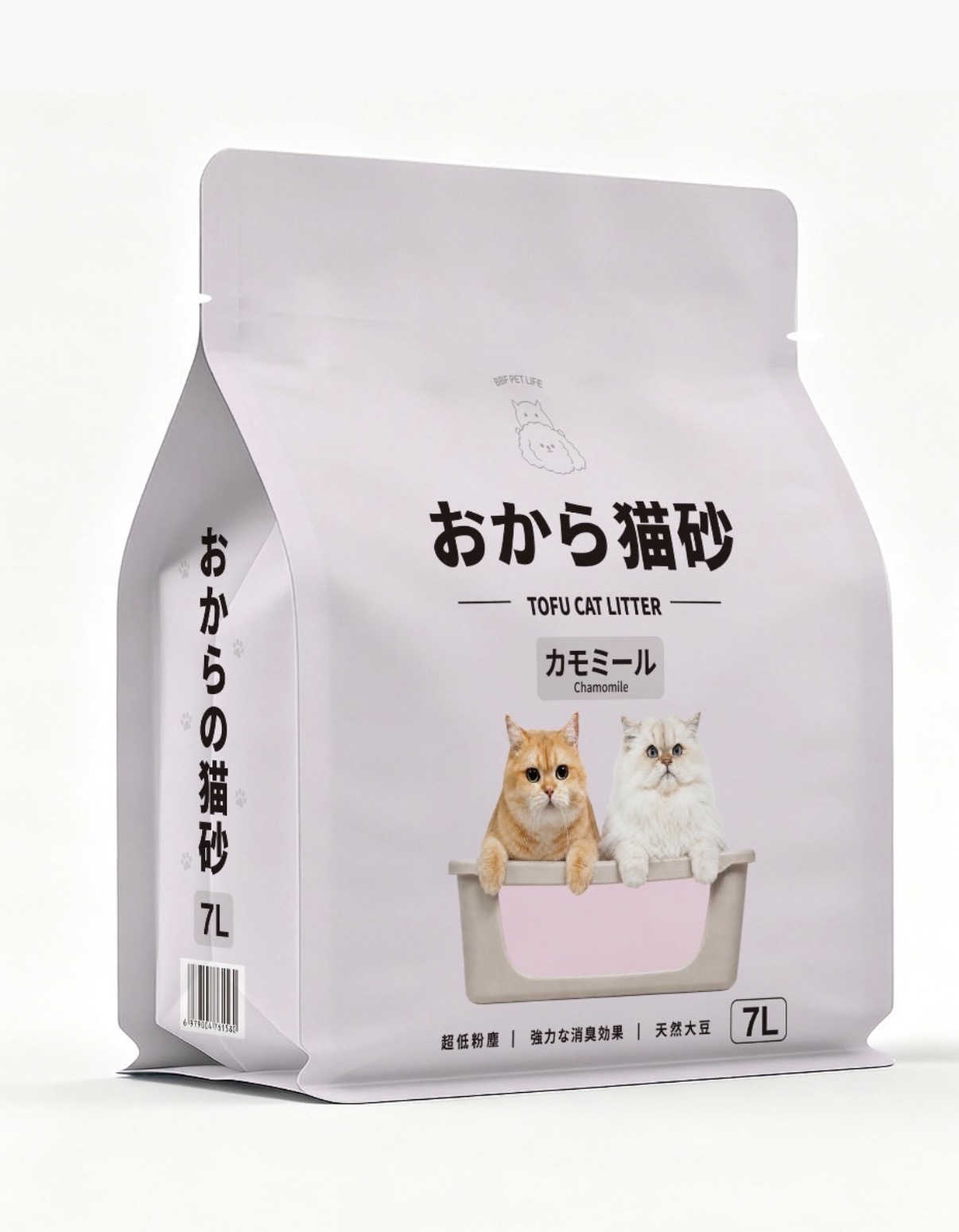 新舊包裝隨機)BBF 純天然低粉塵貓砂 7L 