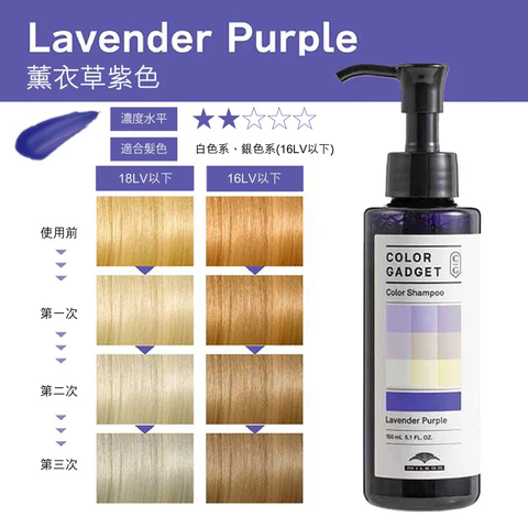 日本MILBON 去黃固色洗髮水 150ML（紫色系）