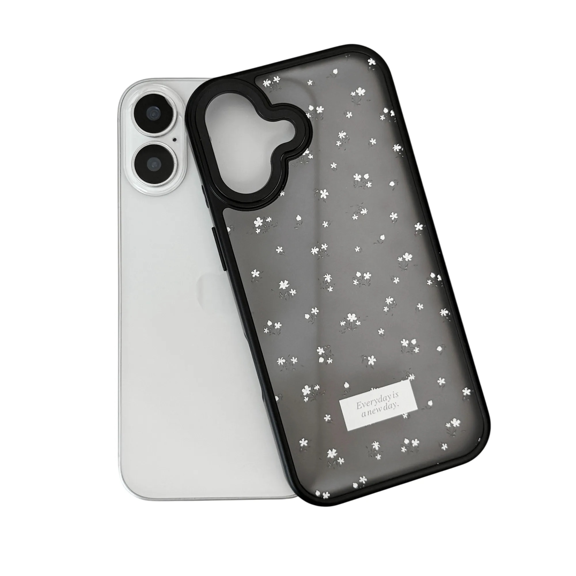 【FlowerBox Vol.45】磨砂透明黑MagSafe iPhone Case