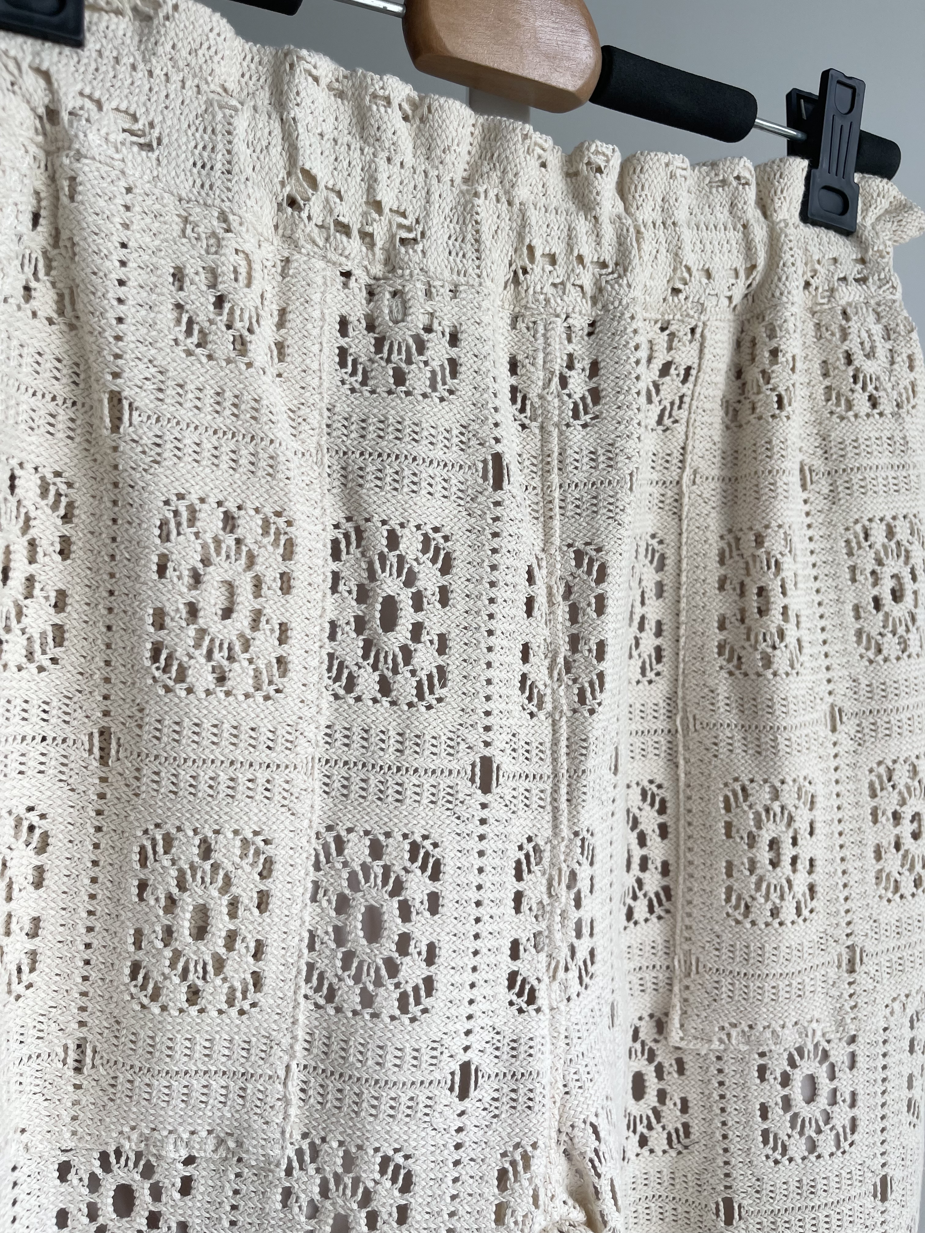 Crochet straight leisure pants 