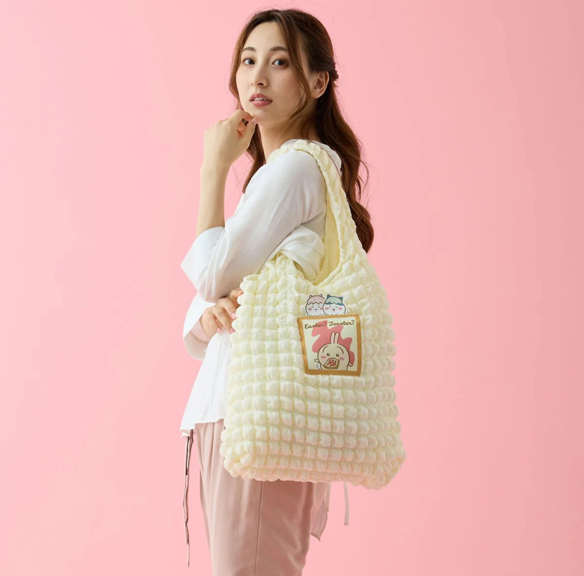 現貨｜Chiikawa 爆谷袋 - 復活節？！烤麵包機？！白色雲朵袋