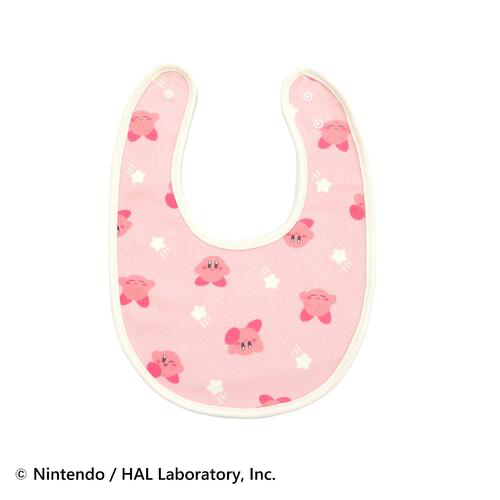 🇯🇵預訂 日本直送🇯🇵星之卡比印花紅色防水口水巾圍兜兩件套