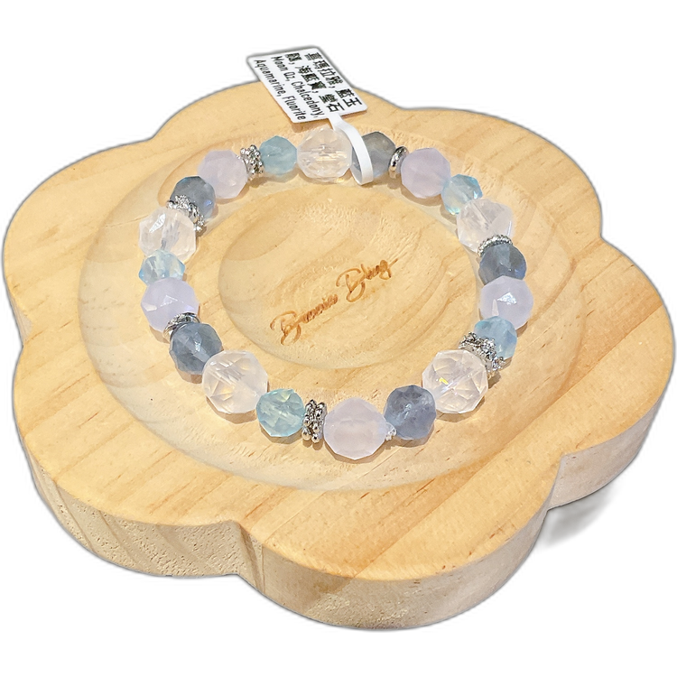 【冰川靈動•澄淨之境】深層療癒能量手串