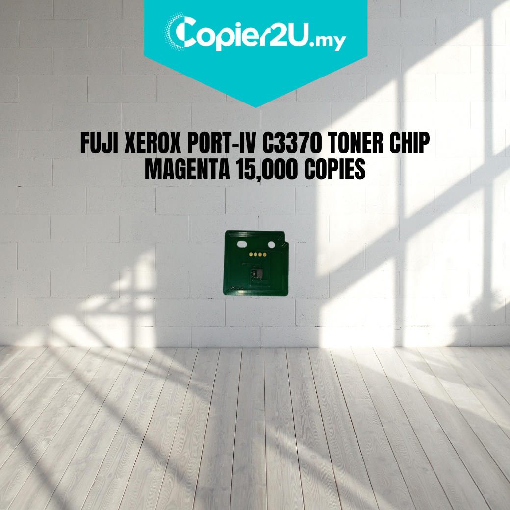 FUJI XEROX PORT-IV C3370 TONER CHIP MAGENTA 15,000 COPIES
