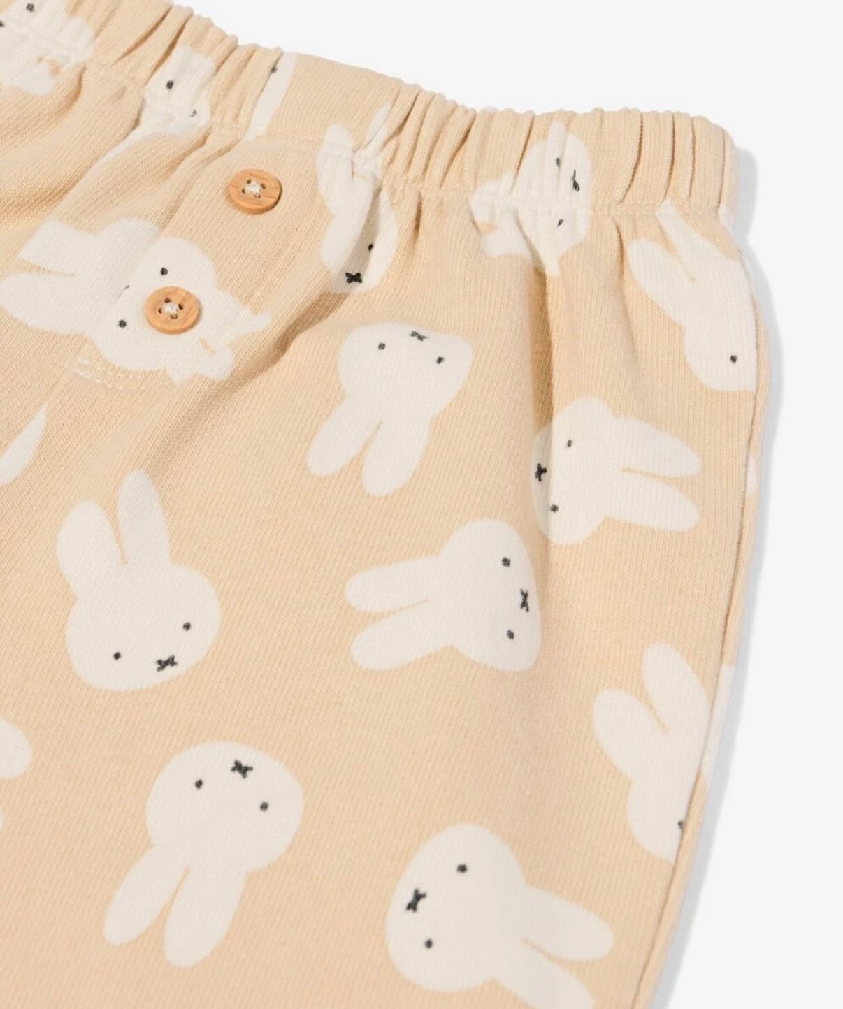 Miffy newborn baby pants (sand)