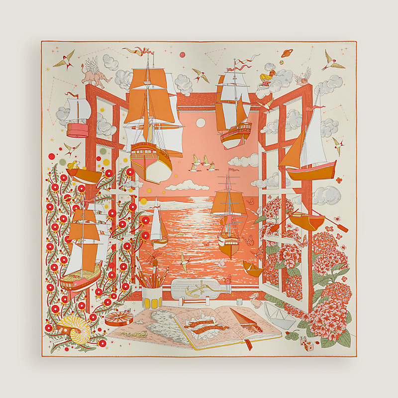 配貨價✨新款🆕Hermes silk in scarf 90 100%silk 有盒~