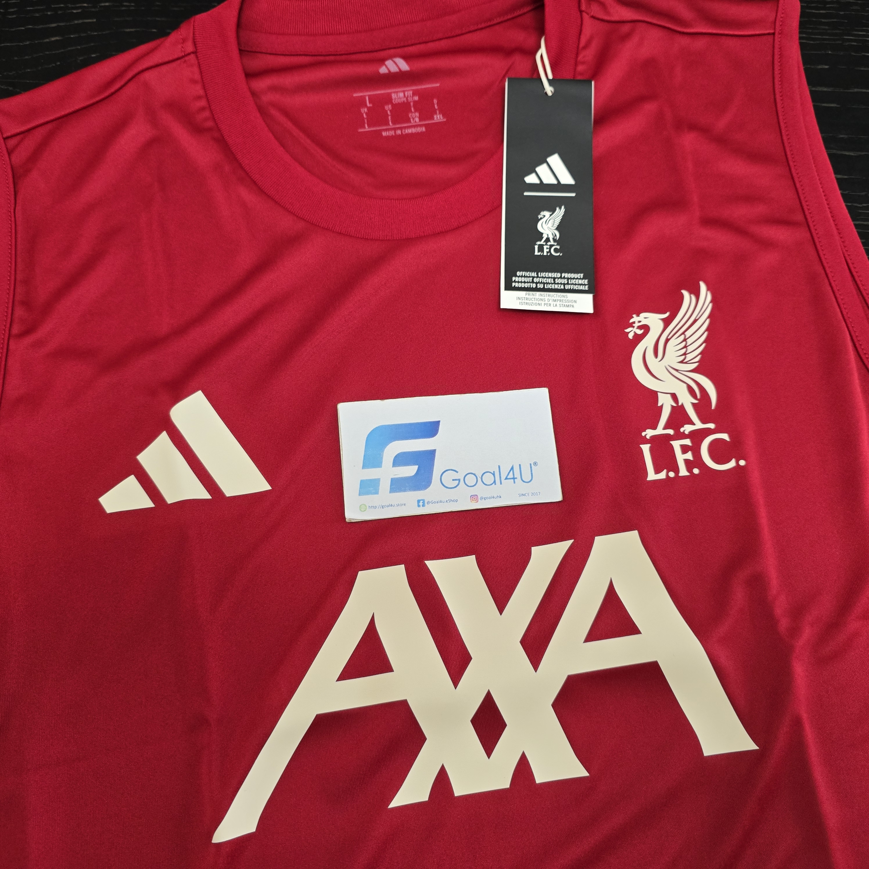 Adidas Liverpool 利物浦 2025-26 紅色無袖訓練上衣 KB1461