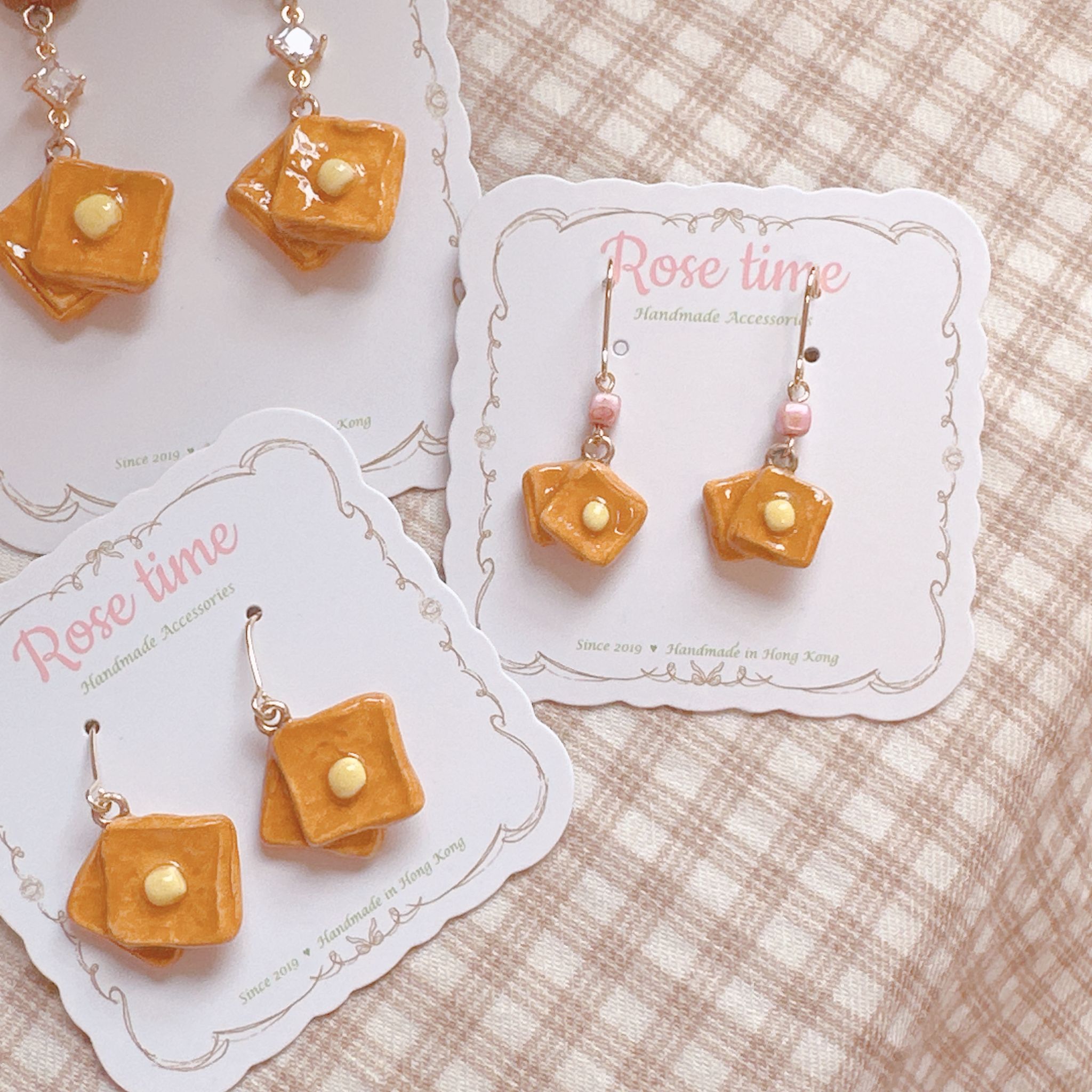 手繪茶餐廳西多士系列 迷你/小/中尺寸