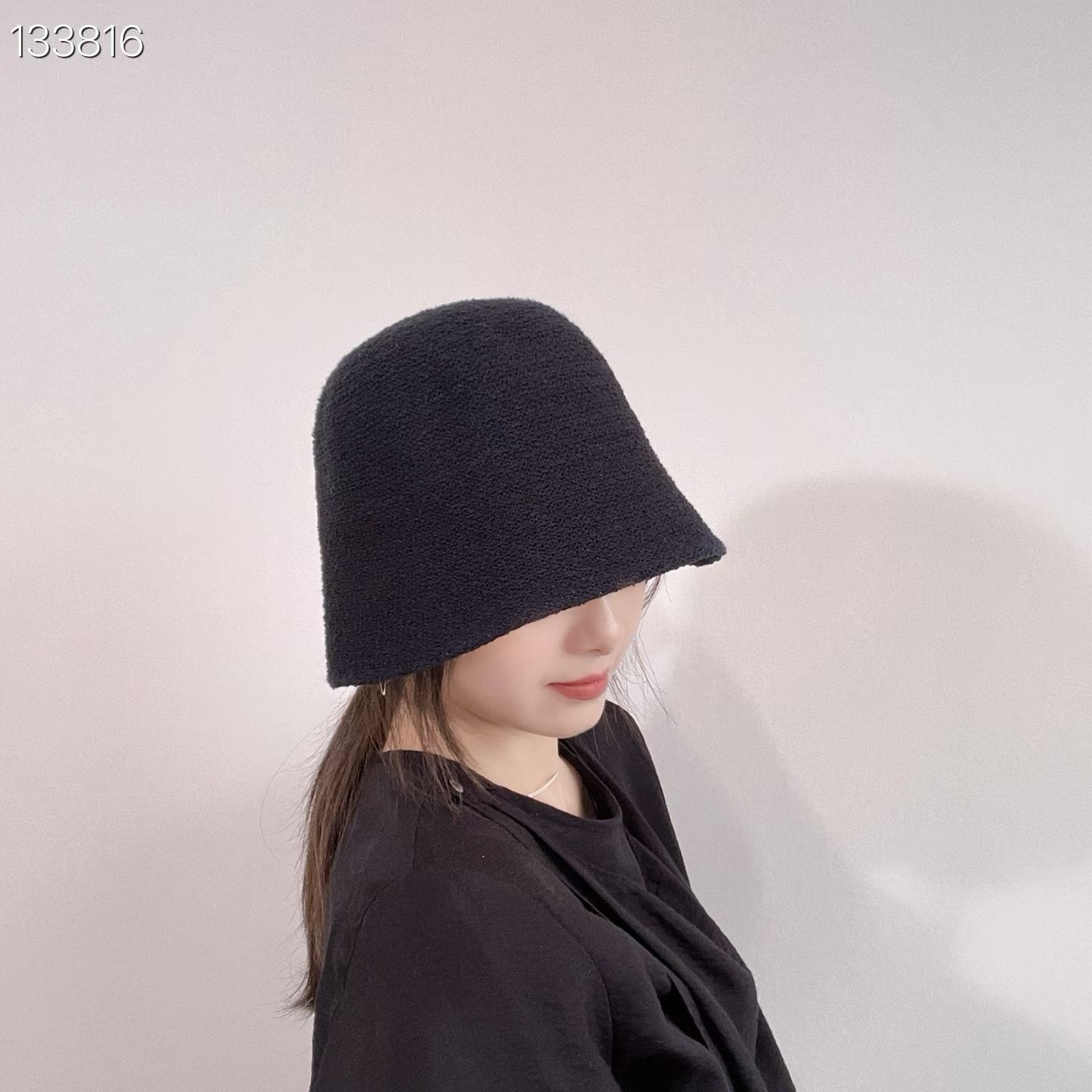 LY20 淨色針織漁夫帽