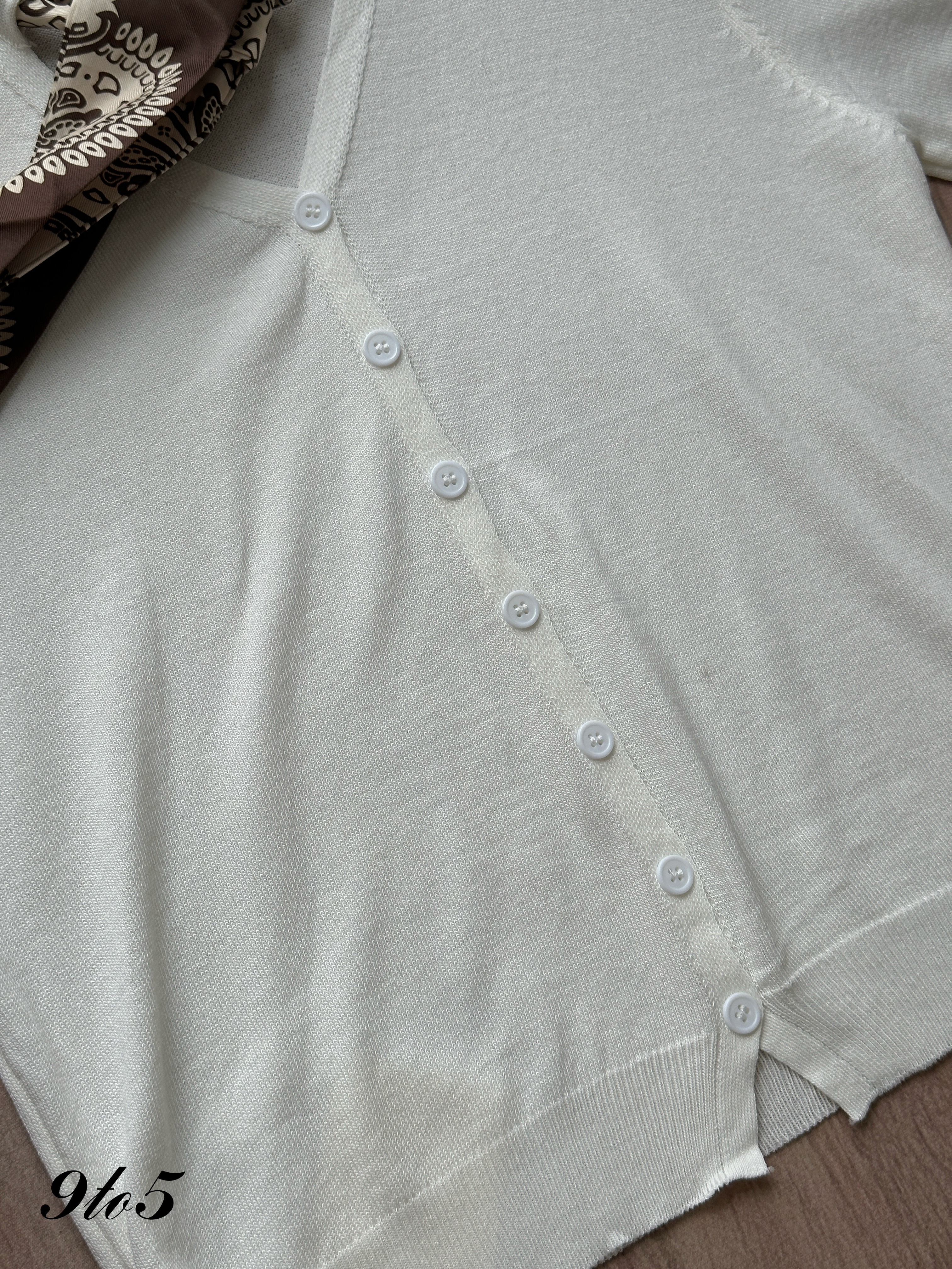 T4422 Tie-Neck Scarf Knit Top - 3 Colors 