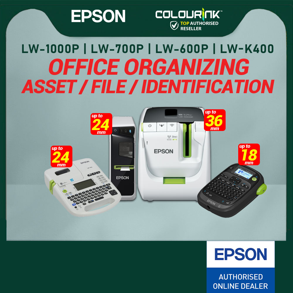Epson Labelwork LW-700 Portable Label Maker Sticker QR Barcode Laminated PC Print PT-D450 PT-D600 PT-P700 PT-H110 D210