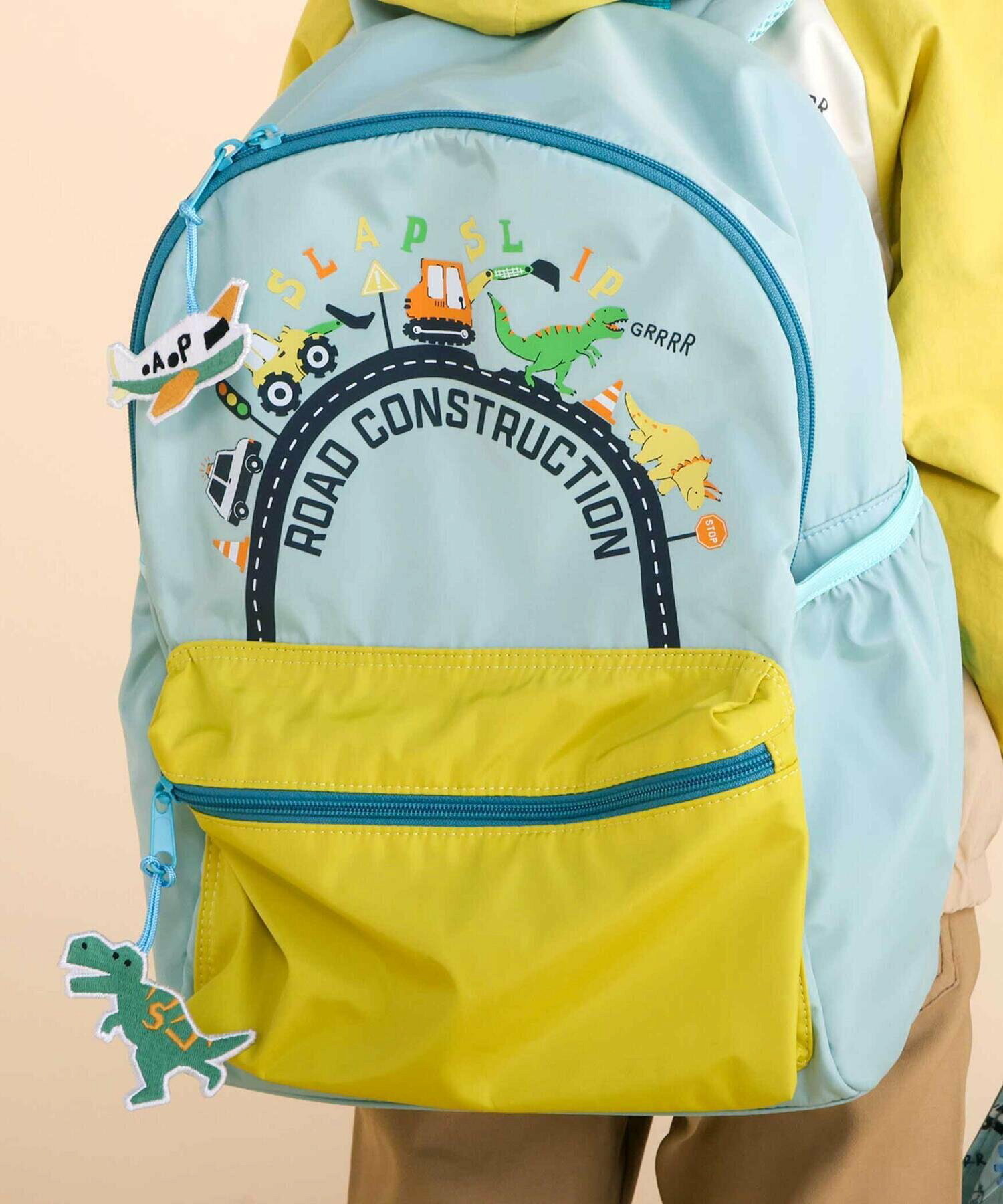 🆕【⭐訂購⭐】🌀 🇯🇵 日本直送 趣味恐龍/工程車 撞色背包🌀 [ELCD-0156][260404]