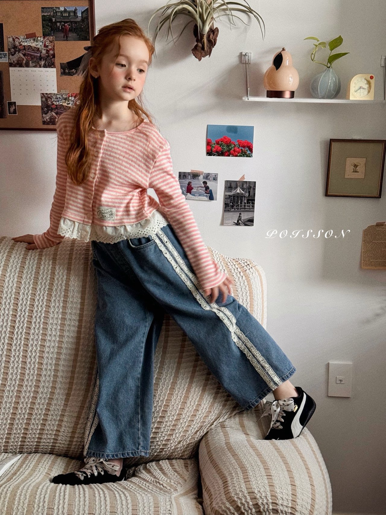 橫間 Lace Cardigan