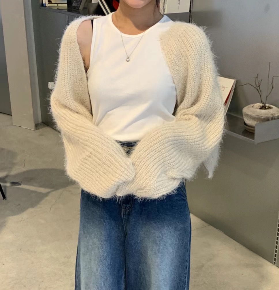 Fluffy bolero Cardigan KAZUE