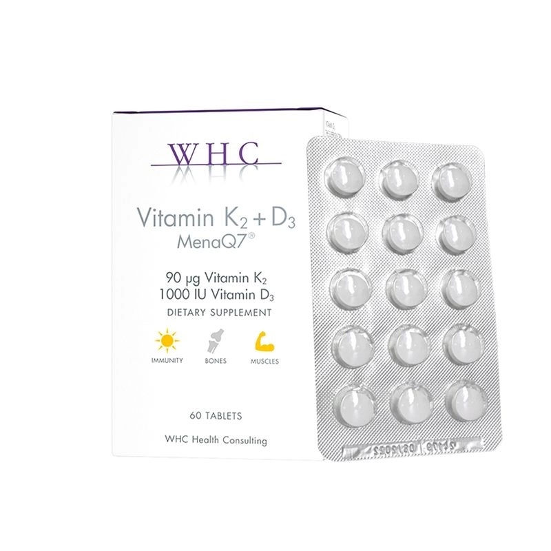 WHC維他命K2+D3防血管硬化健骨配方60粒