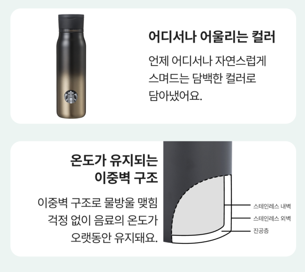 運動風｜韓國 Starbucks 星巴克 專屬手機架 不鏽鋼保溫杯 887ml｜Sporty Leafy Tumbler