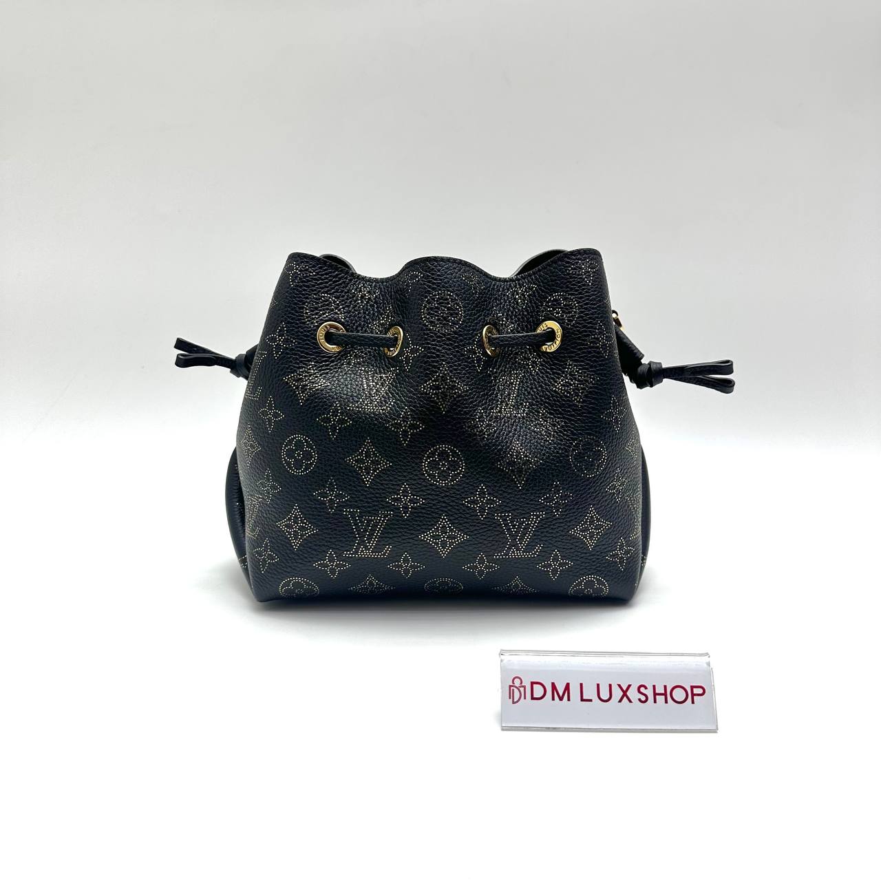 LV Black Mahina Bella Bucket Bag GHW