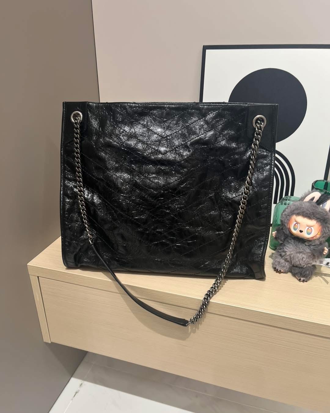 Ysl Niki shopping tote calfskin 100%Authentic, 98%new ✅ certificate ✅dust bag 