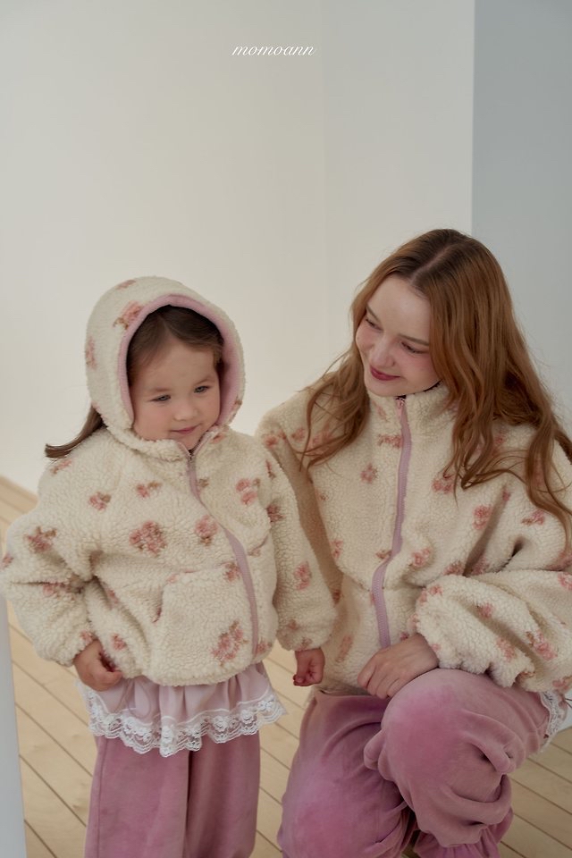 Momoann | Monet Sherpa Zip-Up with Mom