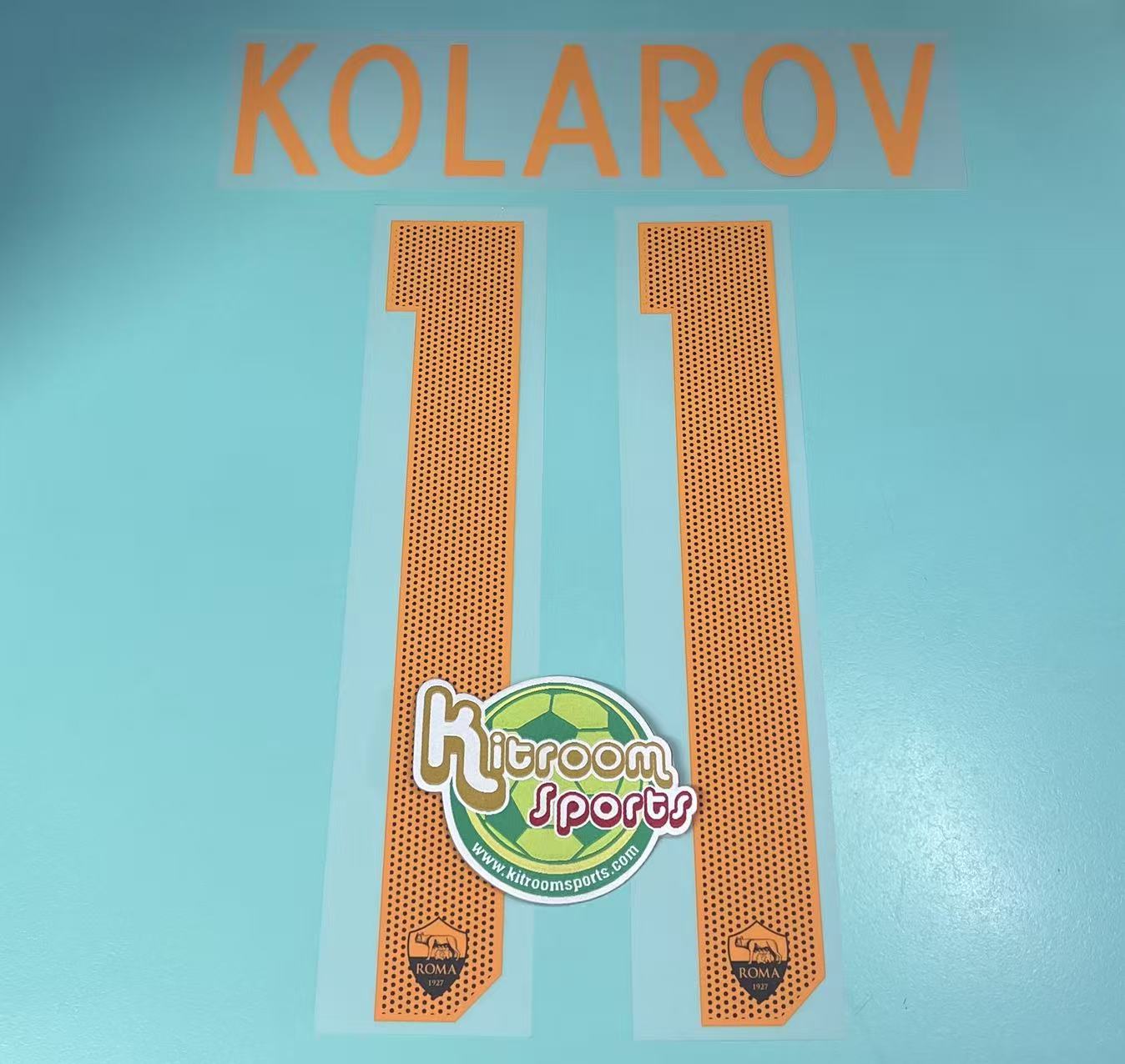 2017-18 Roma 3rd Nameset #11 KOLAROV