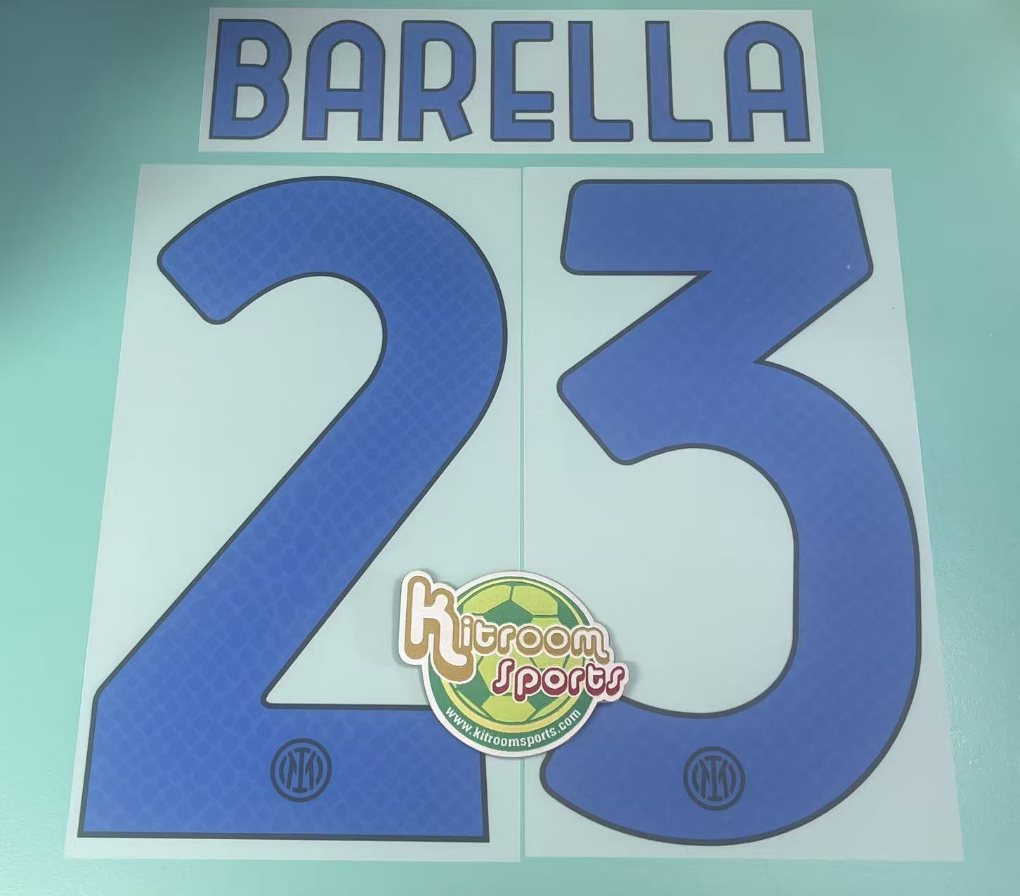 2021-22 Inter Milan Away Nameset #23 BARELLA