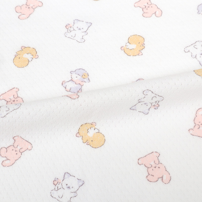 🇯🇵預訂 日本直送🇯🇵可愛動物印花純棉網眼前開式短袖背心包屁衣兩件套