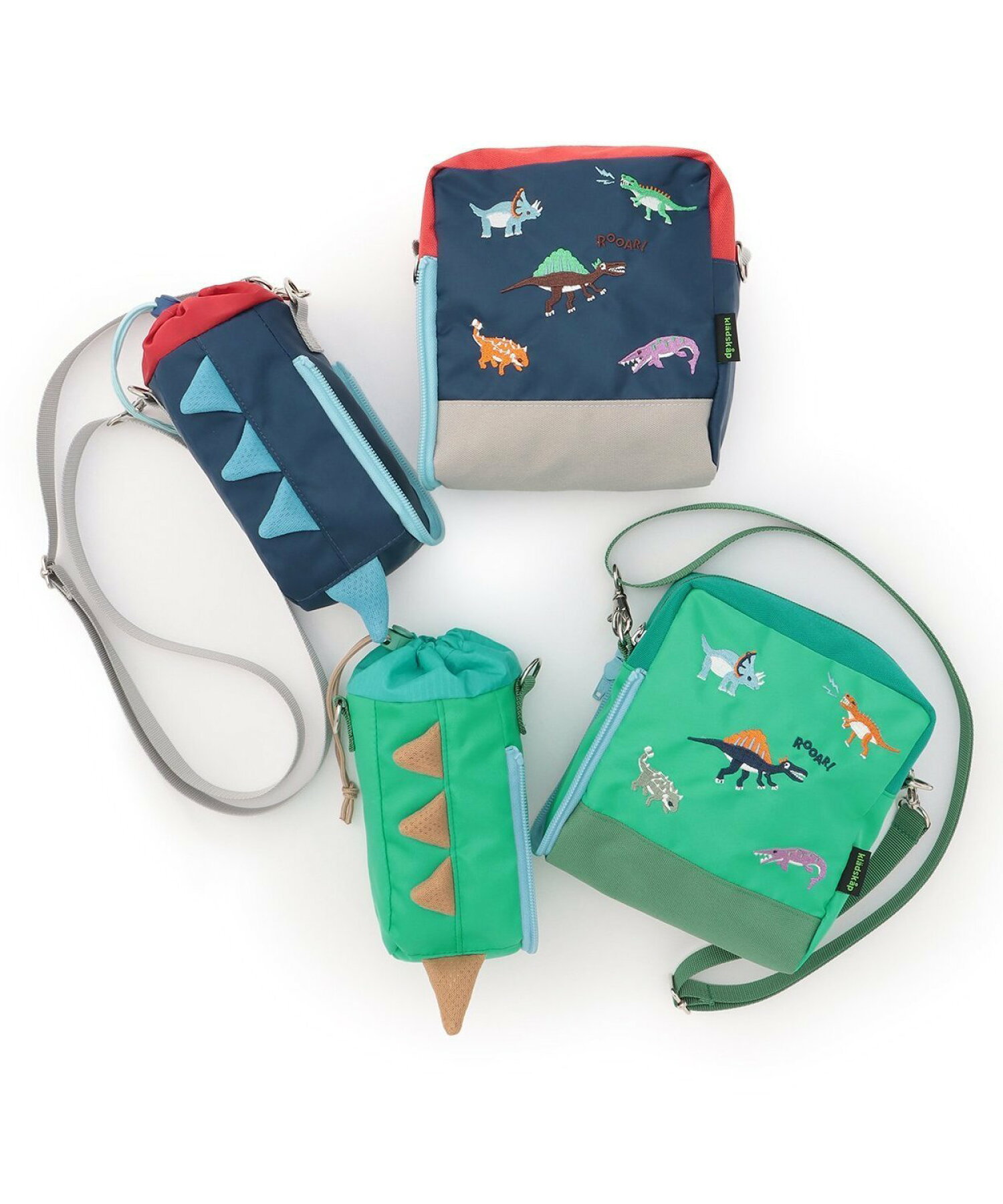 🆕【⭐訂購⭐】日本直送 🇯🇵🌀kladskap 恐龍刺繡 單肩包+水壺袋 套裝［2款選］🌀[ELBD-0083][260310]