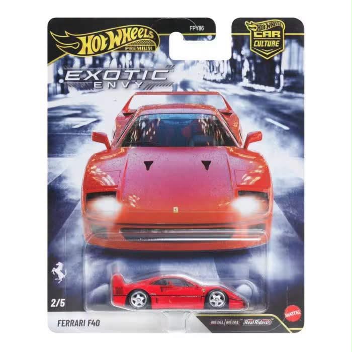 【預訂 Pre-Order】 Hot Wheels Car Culture 2027 Exotic Envy Set of 5:  Pagani Zonda C12 / Ferrari F40 /  Bugatti EB110 / Porsche 911 GT1 / Dodge Viper RT