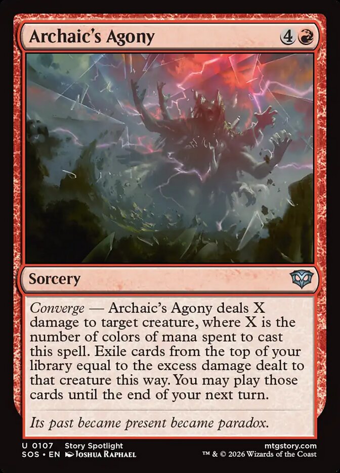 [EN] [Foil] Archaic's Agony [SOS-107] U