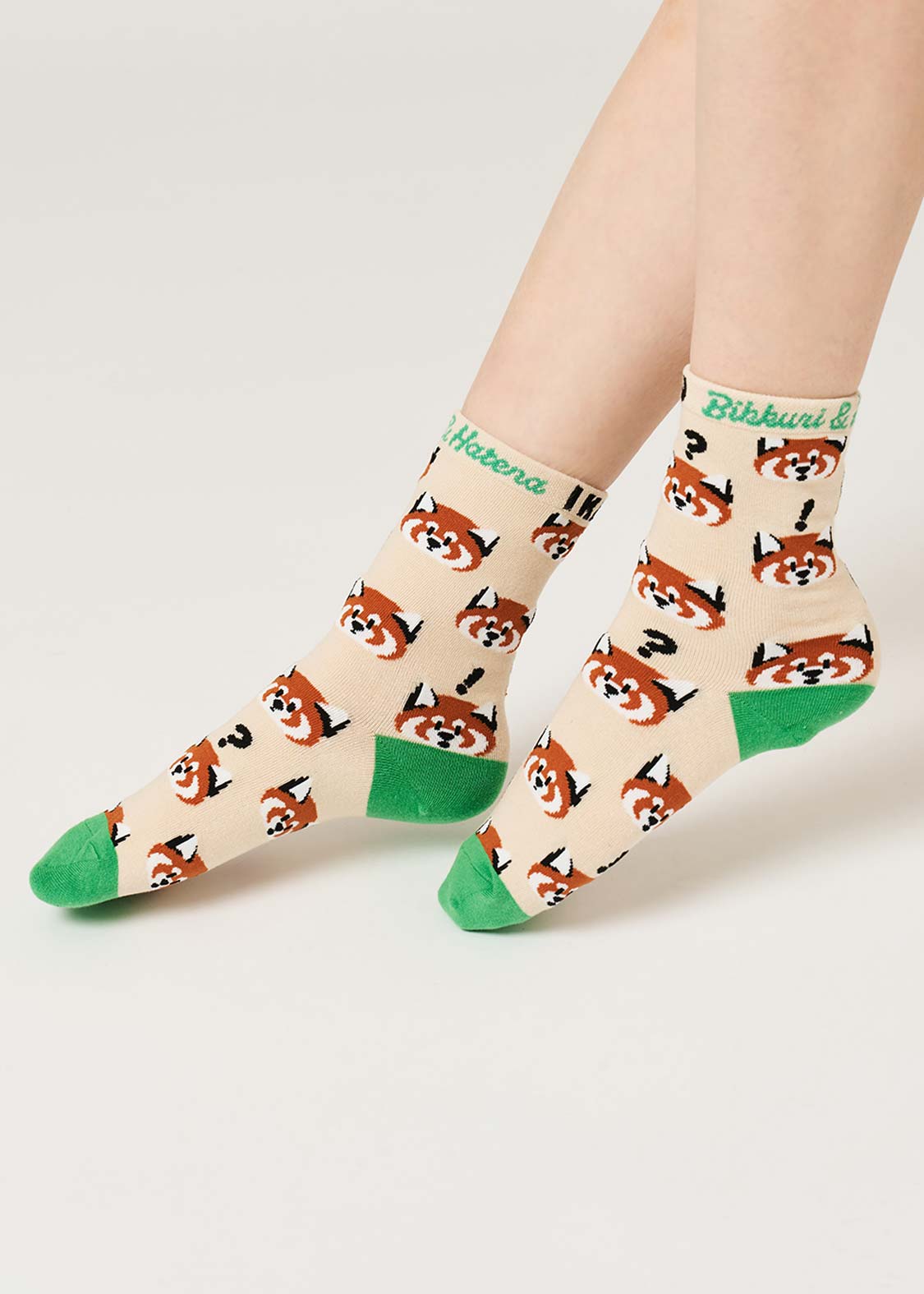 📦訂購 日本限定 graniph IKAKU Red Panda 小熊貓 中筒襪