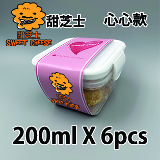 【心心紙腰封】甜芝士味200ml小禮密實盒 X 6盒