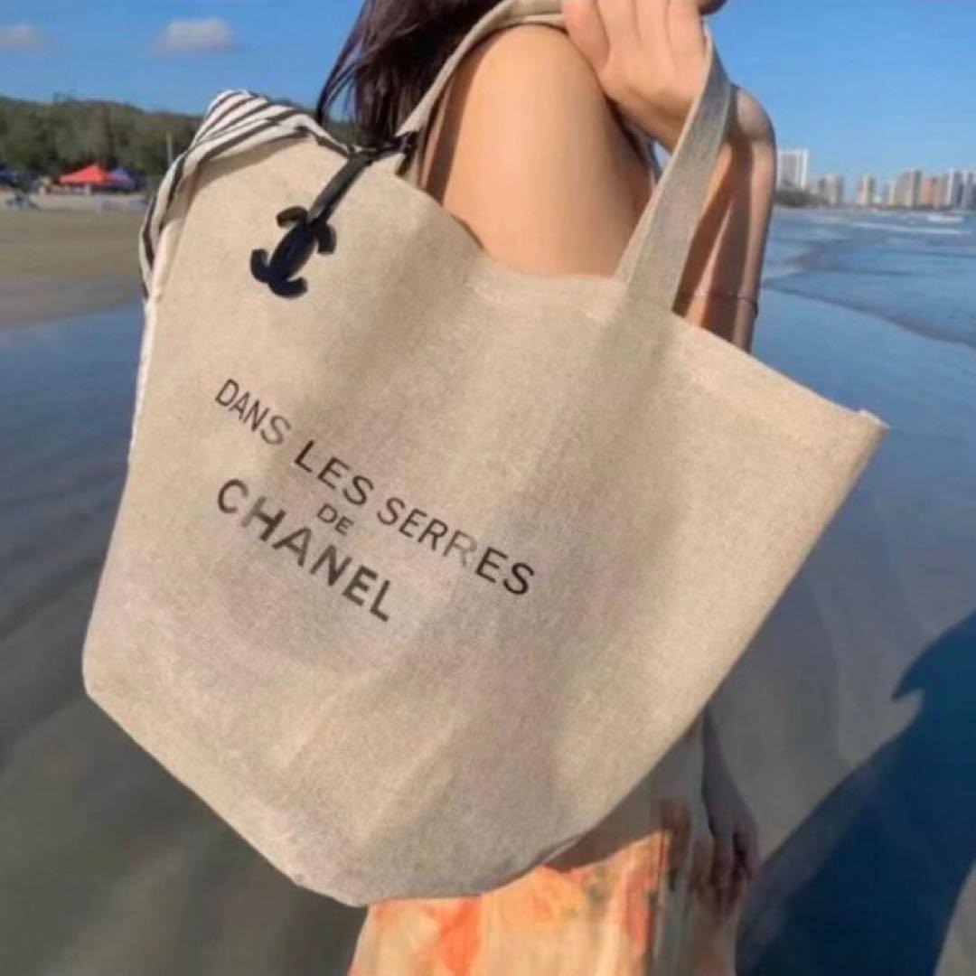 🟥BB00351🟥Chanel VIP活動贈品沙灘袋 連 髮夾 套裝