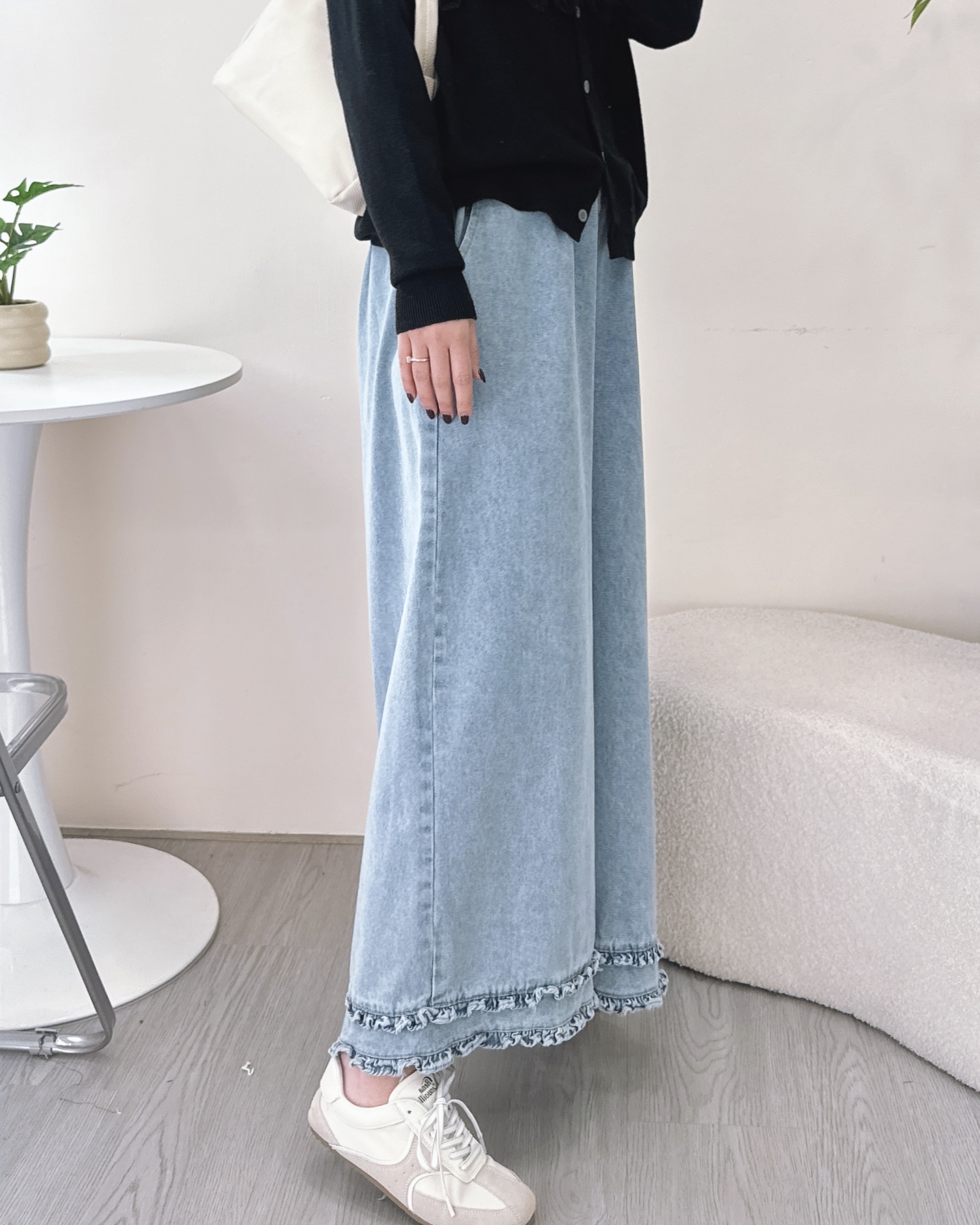 型格荷葉邊寬鬆闊褲 3色