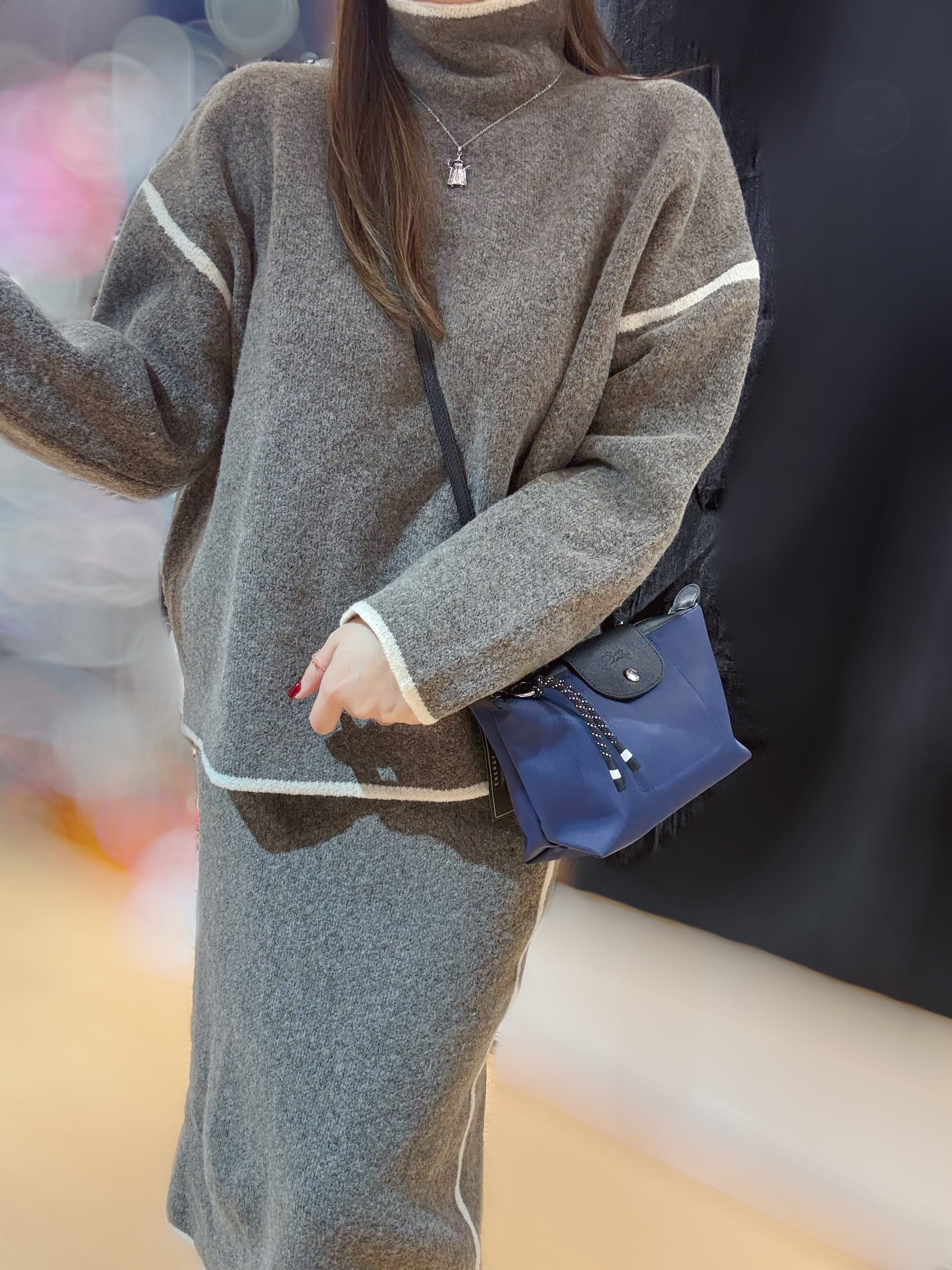 Longchamp energy pouch navy