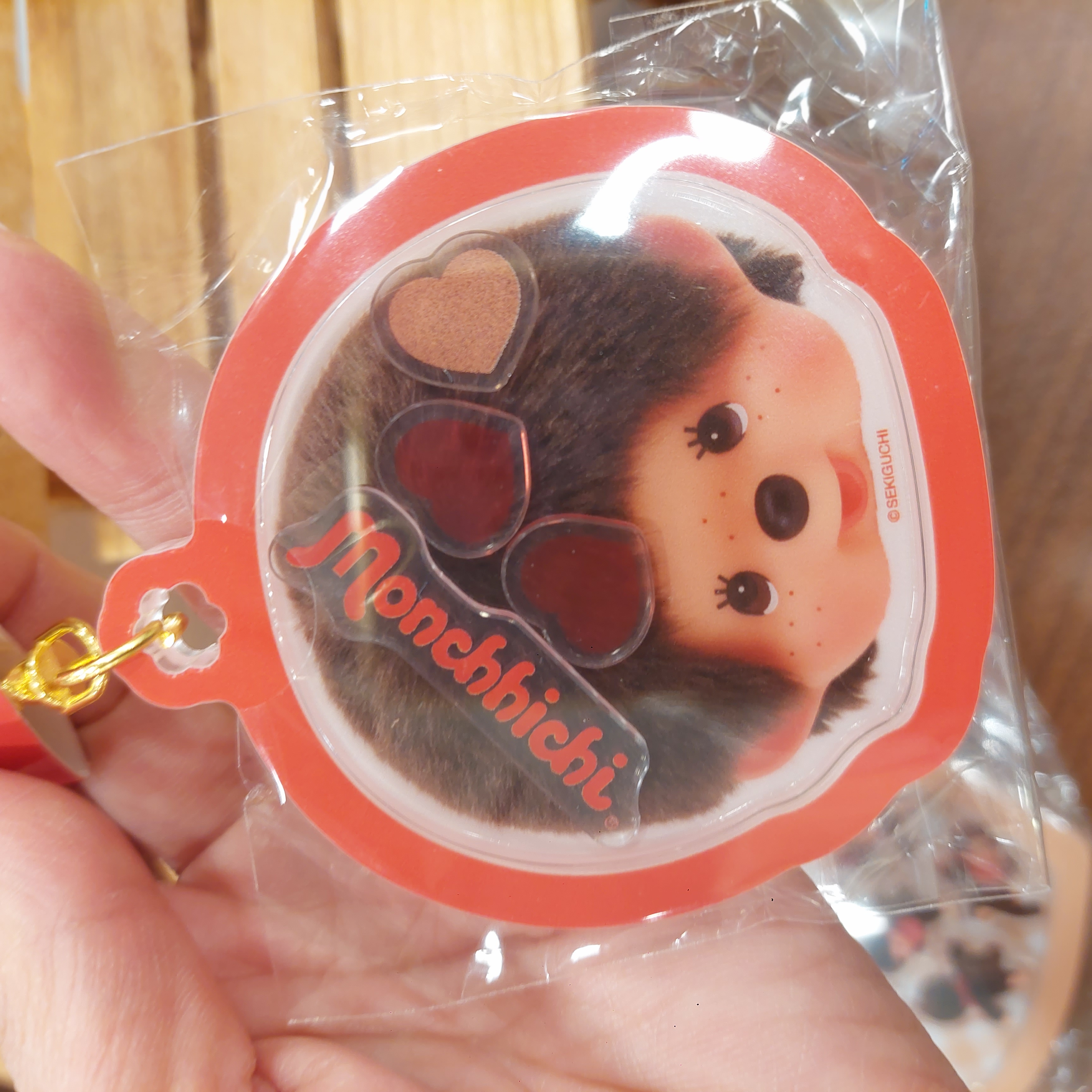 原裝日本 Monchhichi 亞加力 粒粒 匙扣 兩款選