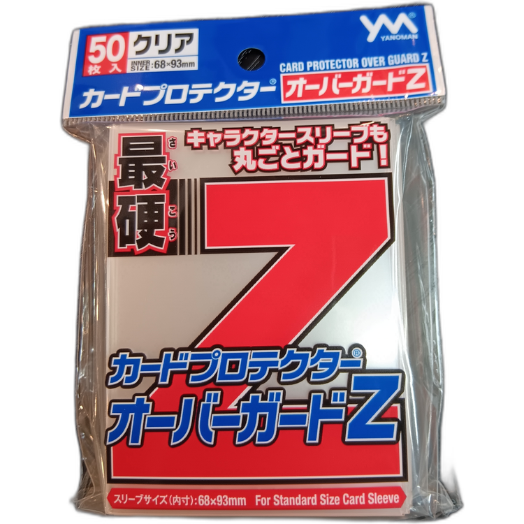 YANOMAN - 50 Card Sleeves Deck protectors - Over Guard Z - Clear - 95-082(New)